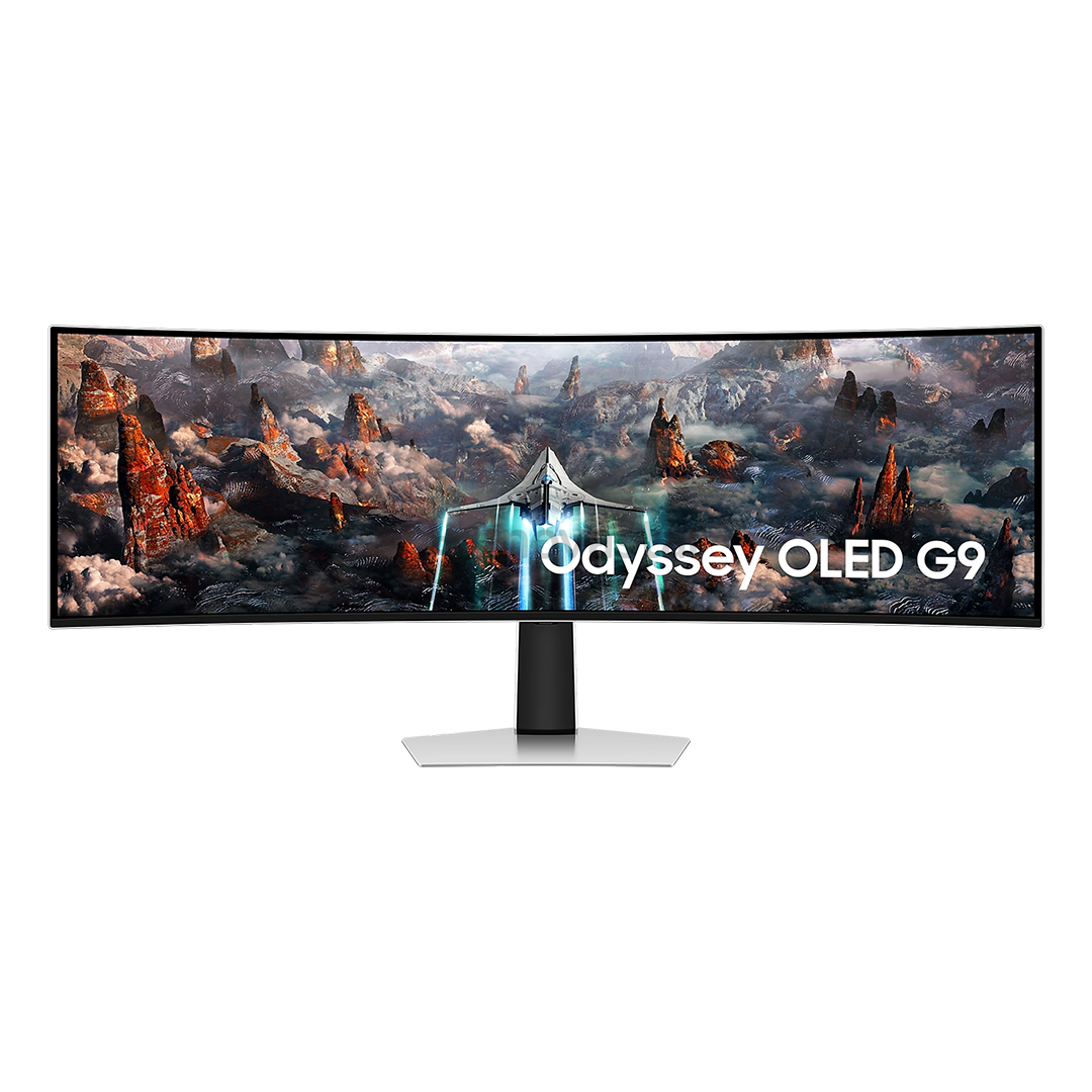 Monitor Samsung Odyssey OLED G9 G93SC, 49'', Dual QHD, OLED, 240 Hz, curved, silver