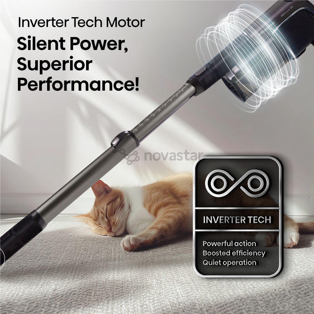 Belaidis dulkių siurblys  Hisense Hi Move VI, 330 W, pilkas