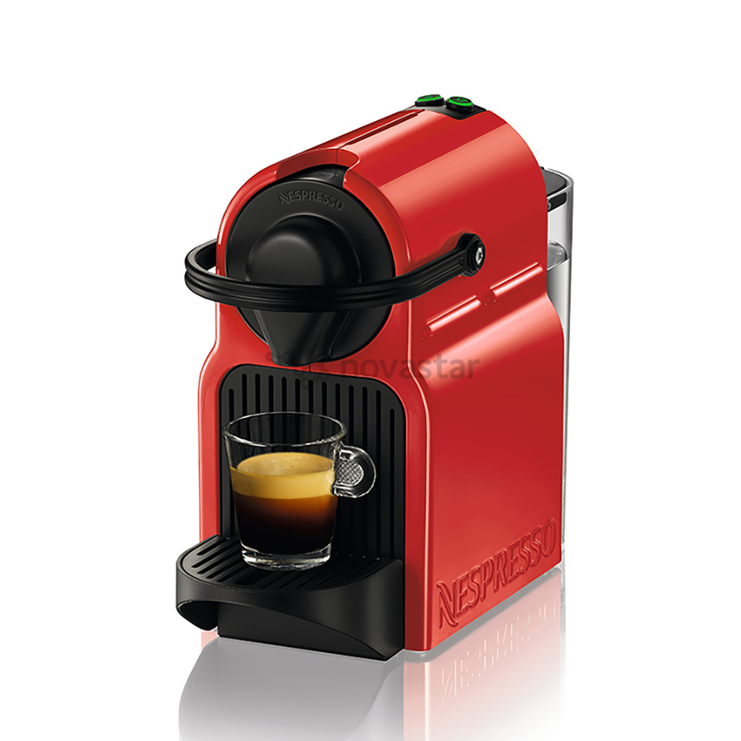 Kapsulinis kavos aparatas Krups Nespresso Inissia, raudonas