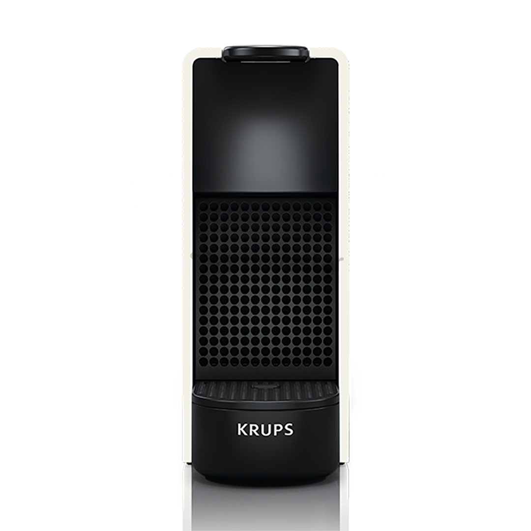 Kapsulinis kavos aparatas + Aeroccino pieno plakiklis, Krups Nespresso Essenza Mini, baltas