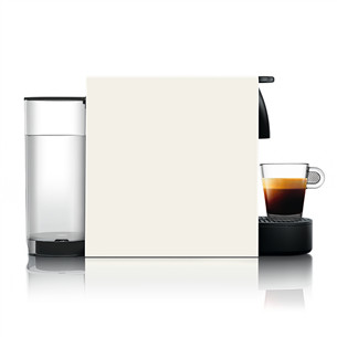 Kapsulinis kavos aparatas + Aeroccino pieno plakiklis, Krups Nespresso Essenza Mini, baltas