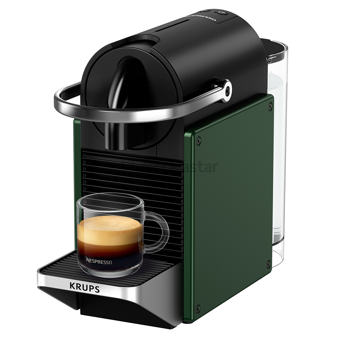 Kapsulinis kavos aparatas Krups Nespresso Pixie Redesign, tamsiai žalias