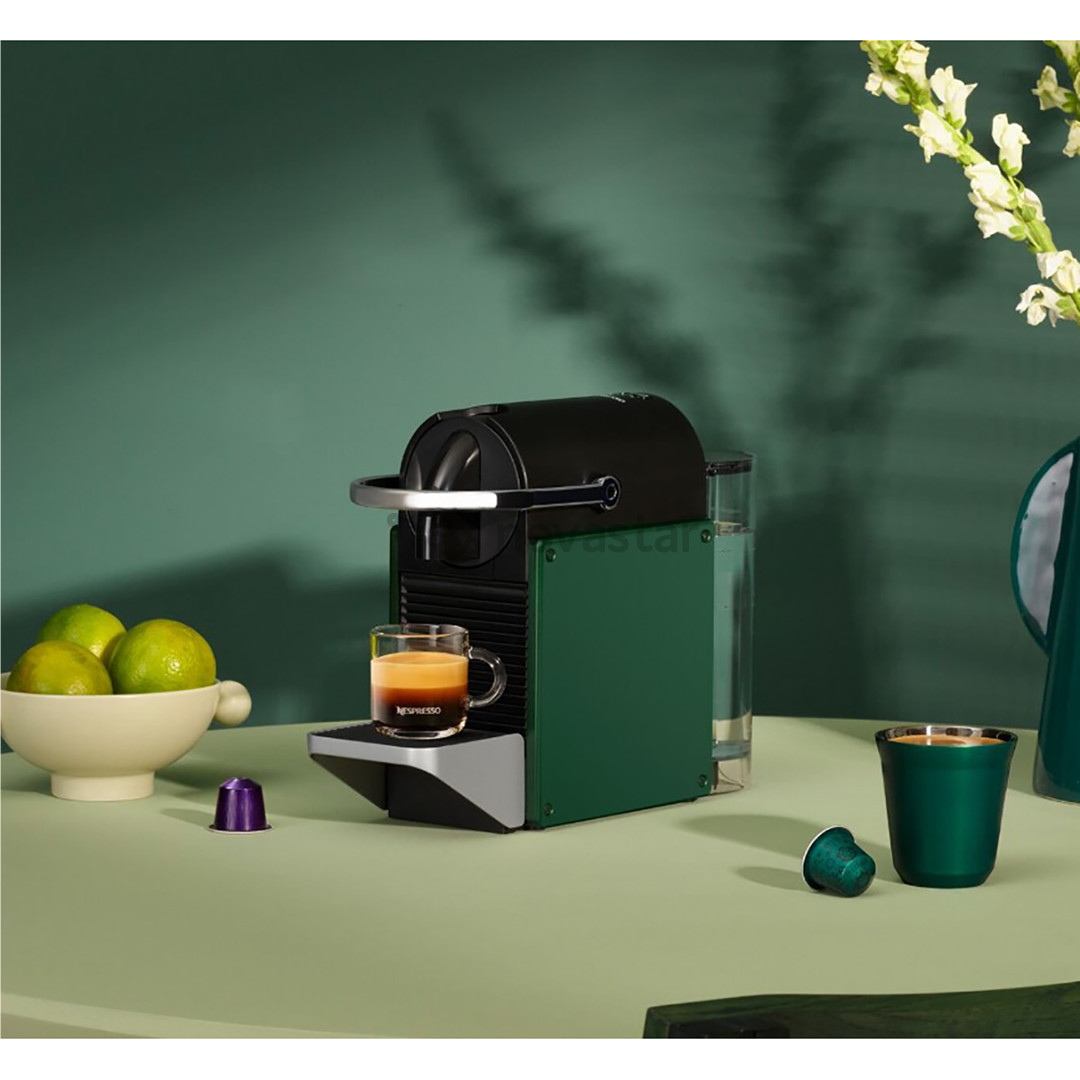 Kapsulinis kavos aparatas Krups Nespresso Pixie Redesign, tamsiai žalias