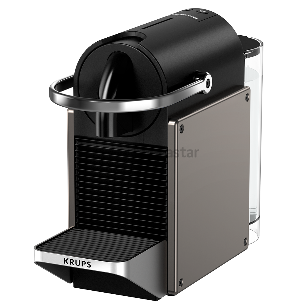 Krups Nespresso Pixie Redesign, titan - Capsule coffee machine