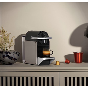 Kapsulinis kavos aparatas Krups Nespresso Pixie Redesign, titano spalvos