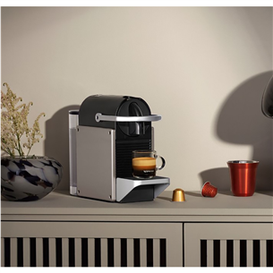 Krups Nespresso Pixie Redesign, titan - Capsule coffee machine