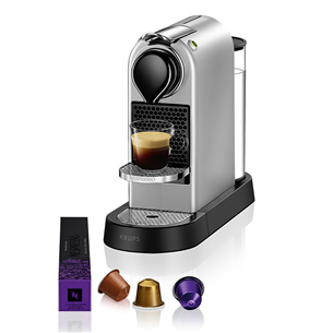 Krups Nespresso Citiz, silver - Capsule coffee machine
