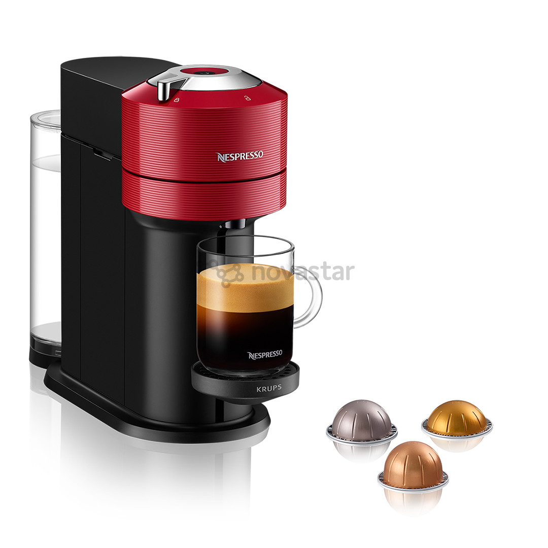 Krups Nespresso Vertuo Next, red - Capsule coffee machine