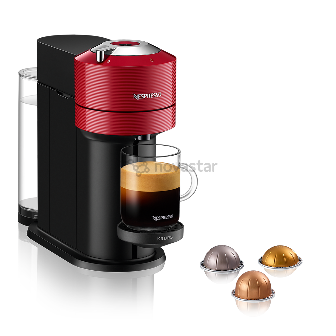 Krups Nespresso Vertuo Next, красный - Капсульная кофеварка