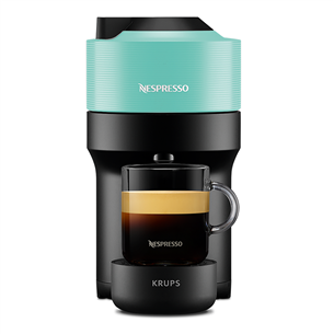 Kapsulinis kavos aparatas Krups Nespresso Vertuo Pop, žalsvas
