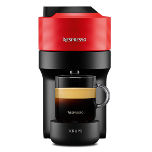 Kapsulinis kavos aparatas Krups Nespresso Vertuo Pop, raudonas