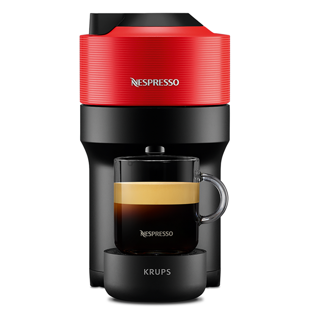 Kapsulinis kavos aparatas Krups Nespresso Vertuo Pop, raudonas