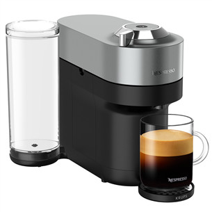 Krups Nespresso Vertuo Pop+, titan - Capsule coffee machine XN930T10