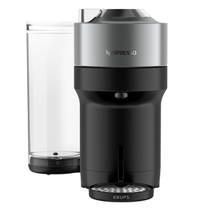 Kapsulinis kavos aparatas Krups Nespresso Vertuo Pop+, titano spalvos