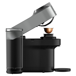 Kapsulinis kavos aparatas Krups Nespresso Vertuo Pop+, titano spalvos
