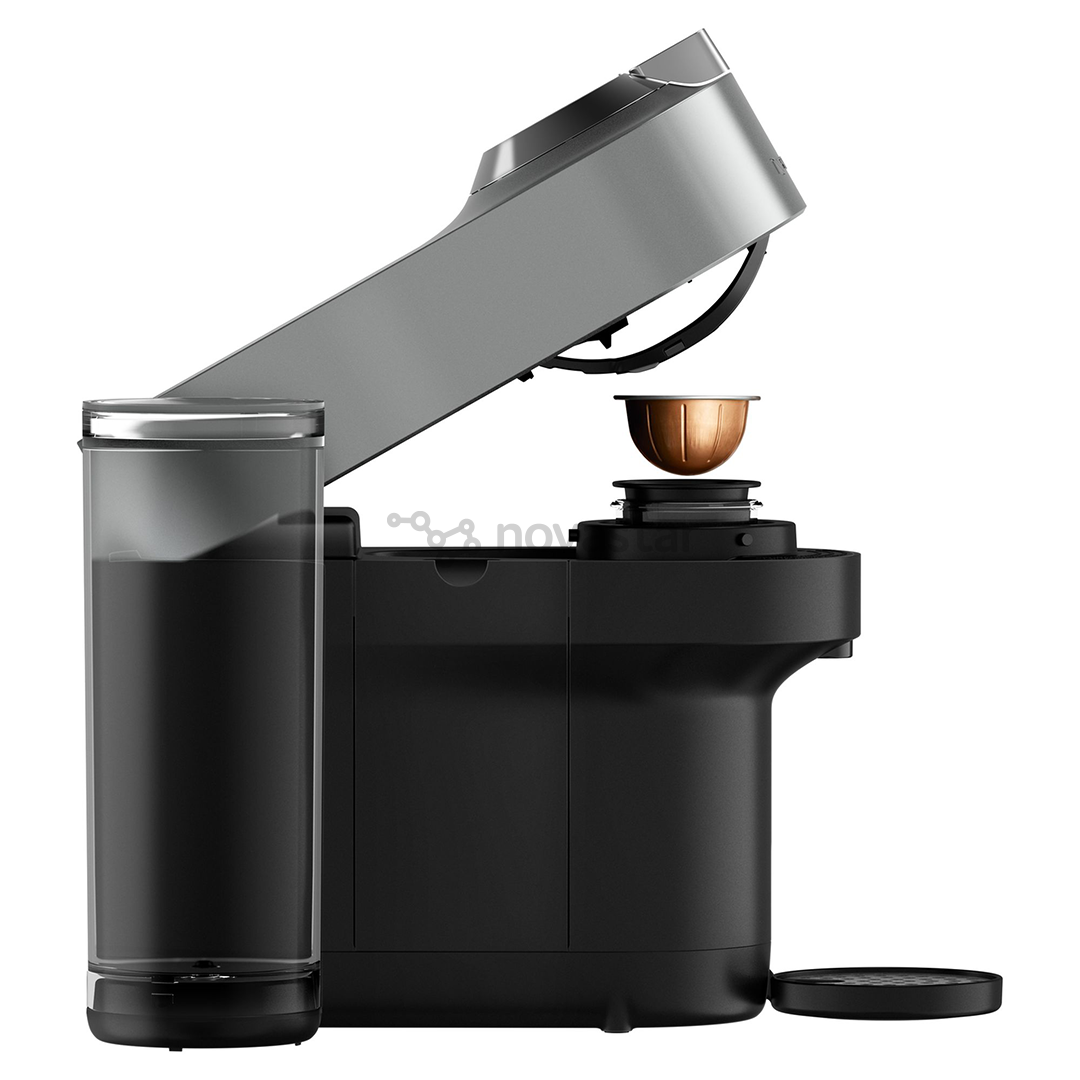Kapsulinis kavos aparatas Krups Nespresso Vertuo Pop+, titano spalvos