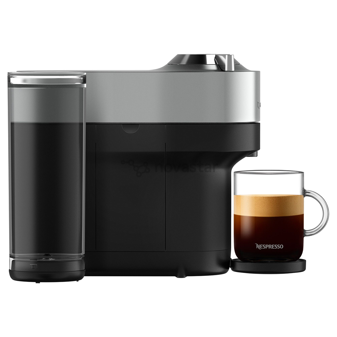 Kapsulinis kavos aparatas Krups Nespresso Vertuo Pop+, titano spalvos