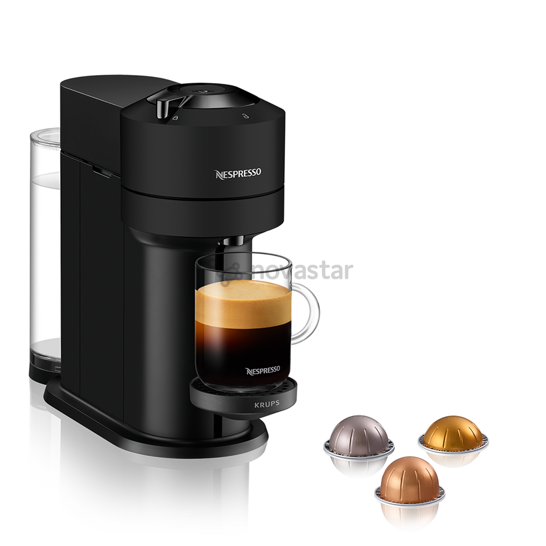 Krups Nespresso Vertuo Next, матовый черный - Капсульная кофеварка