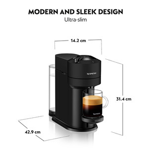 Kapsulinis kavos aparatas Krups Nespresso Vertuo Next, juodas