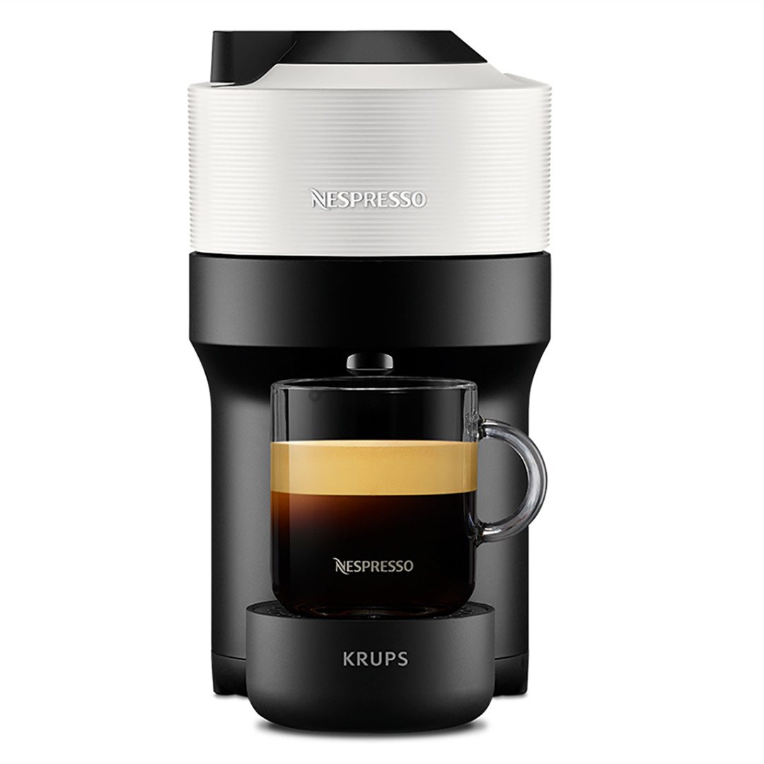 Kapsulinis kavos aparatas Krups Nespresso Vertuo Pop, baltas