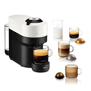 Krups Nespresso Vertuo Pop, белый - Капсульная кофеварка