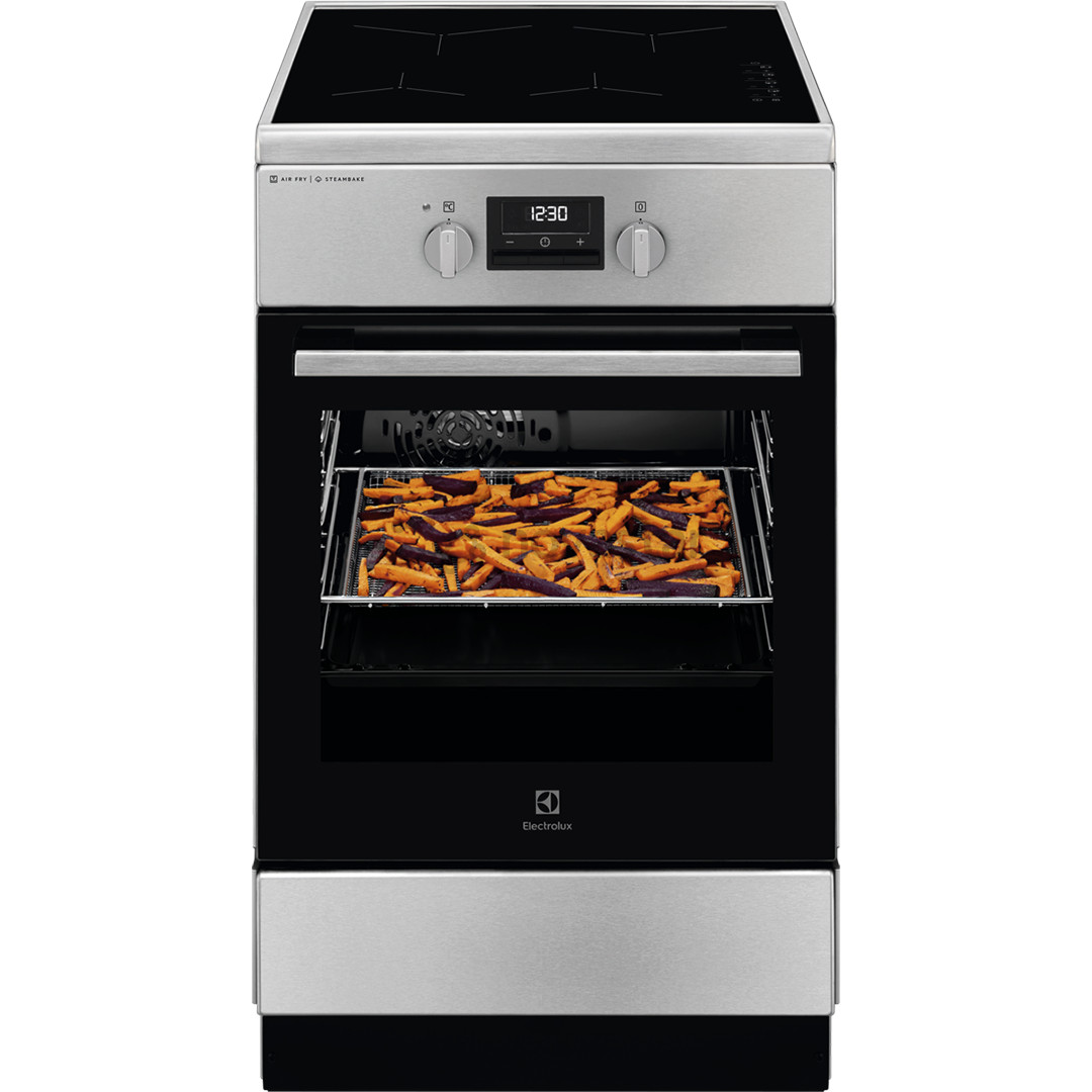 Electrolux 600 Series SteamBake, 58 L, plotis 50 cm, nerūdijančio plieno - Indukcinė viryklė