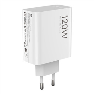 Xiaomi HyperCharge Combo, USB-A, 120 W, baltas - Įkroviklis