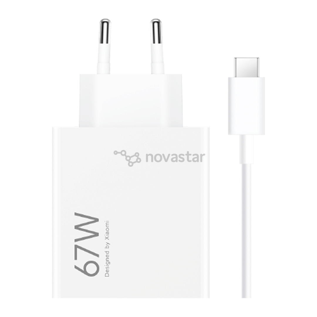 Xiaomi HyperCharge Combo, USB-A, 67 W, baltas - Įkroviklis