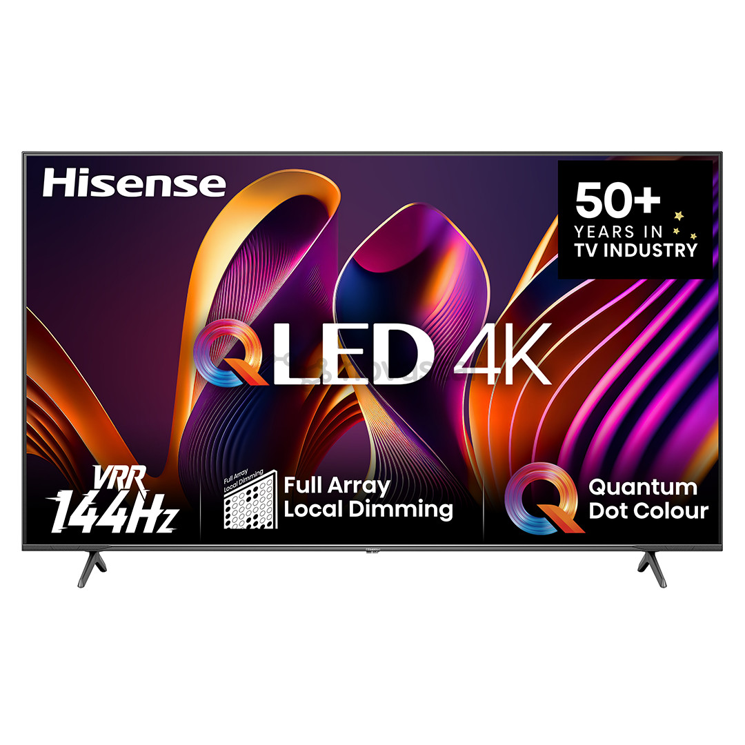 Televizorius Hisense E7NQ PRO, 75'', 4K UHD, QLED, juodas
