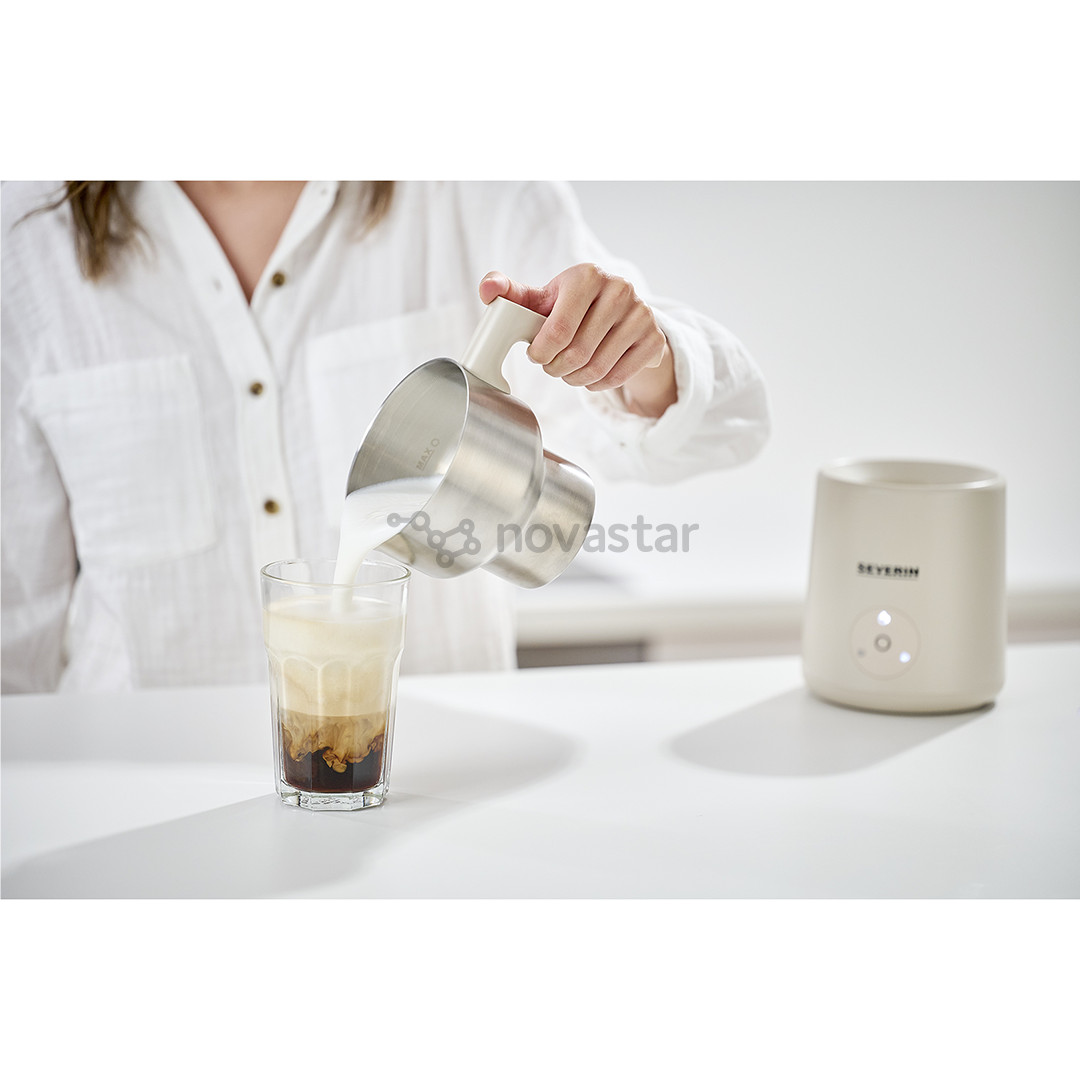 Severin Spuma Lite, 0.4 L, beige - Induction milk frother