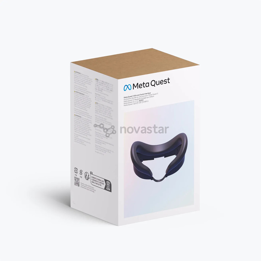 VR akinių priedas Meta Silicone Face Mask, Quest 3, pilkas