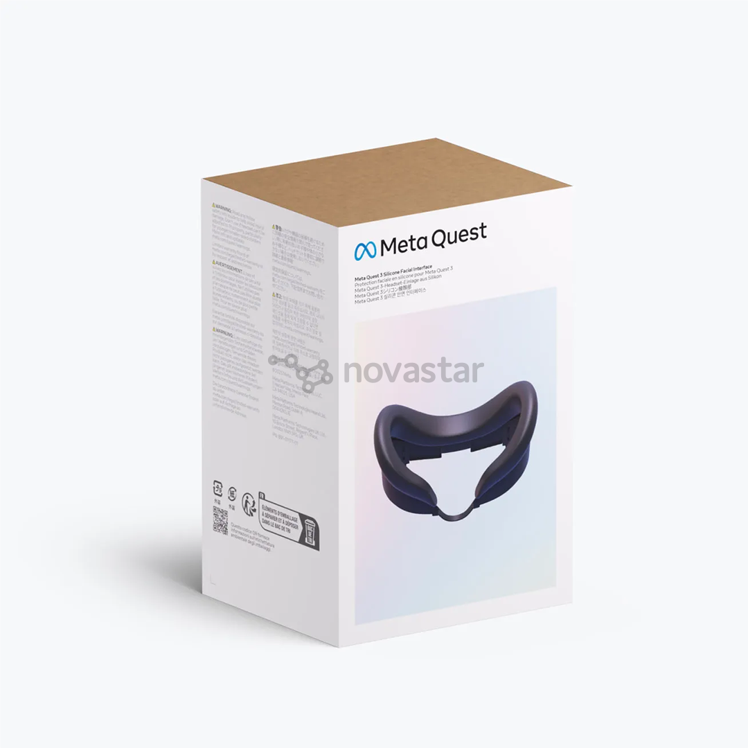 Meta Silicone Face Mask, Quest 3, gray - VR headset accessory