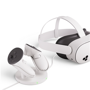 VR akinių priedas Meta Quest Compact Charging Dock, Quest 3/3S, baltas