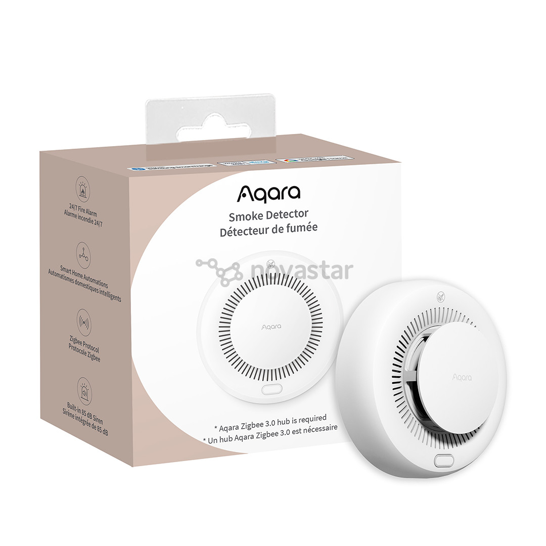 Aqara Smoke Detector, baltas - Išmanusis dūmų detektorius