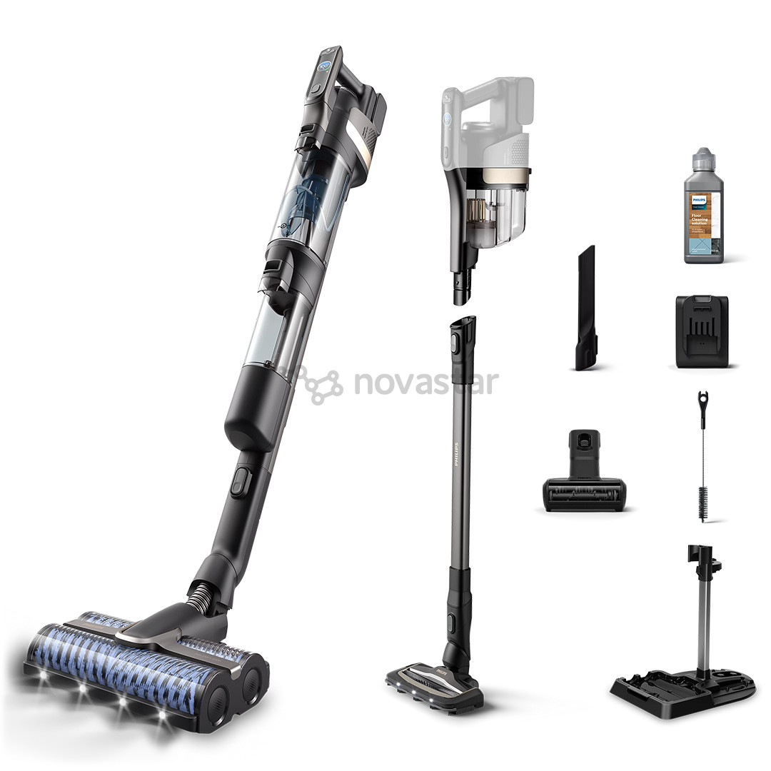 Philips 9000 seeria AquaTrio, wet & dry, black - Cordless vacuum cleaner