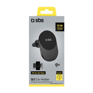 Laikiklis SBS iPhone Car Mount, MagSafe, juodas