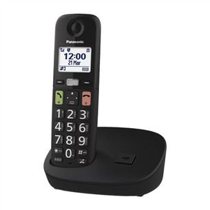 Belaidis telefonas Panasonic TGU110, juodas KX-TGU110FXB