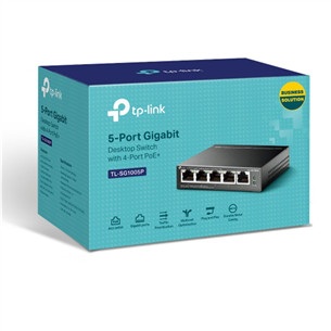 TP-Link SG1005P V2, gigabit, pilkas - Jungiklis