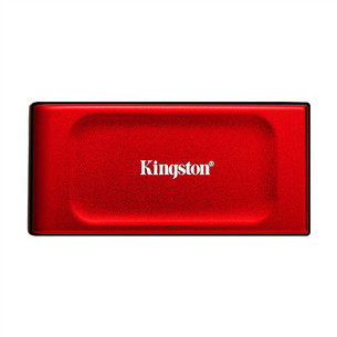 Kingston XS1000, 2 TB, raudonas - Išorinis SSD diskas