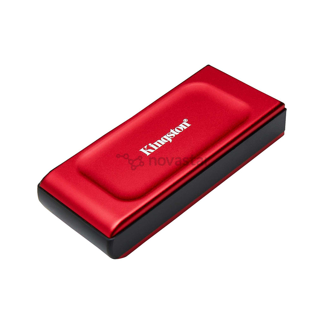 Kingston XS1000, 2 TB, raudonas - Išorinis SSD diskas