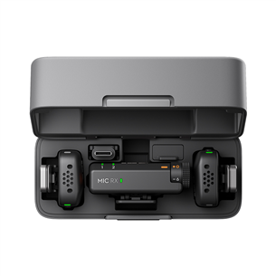 Dji Mic Mini, 2 TX + 1 RX + Charging Case, black - Wireless microphone