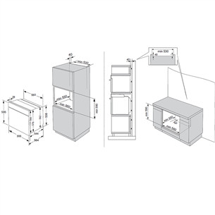 Hisense, 77 L, pyrolytic cleaning, black - Built-in oven