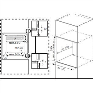 Orkaitė Beko, 72 L, pirolizė, juoda
