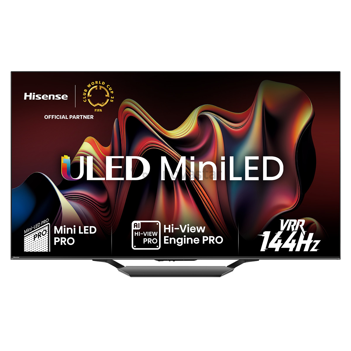 Hisense U7NQ, 65'', 4K UHD, Mini LED, juodas - Televizorius