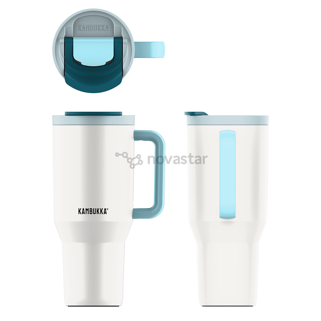 Termo gertuvė Kambukka Rio Tumbler, 950 ml, Frosty Coconut, balta/mėlyna