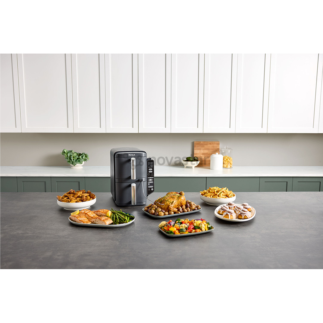 Ninja Double Stack XL 9.5L, 2470 W, grey -  Air Fryer + probe