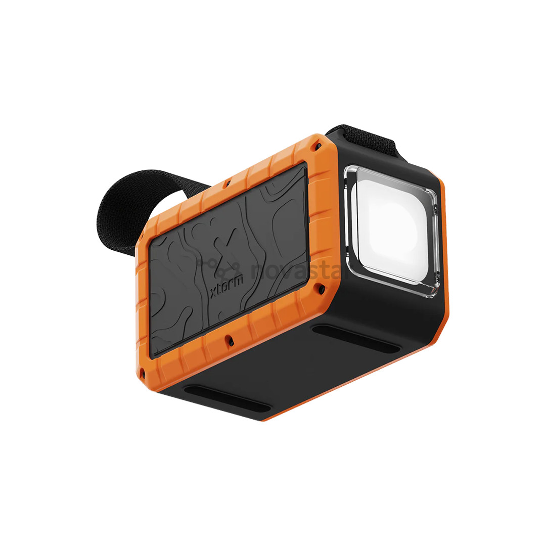 Išorinė baterija Xtorm XR204 Rugged Flashlight Powerbank, 40000 mAh, juoda / oranžinė