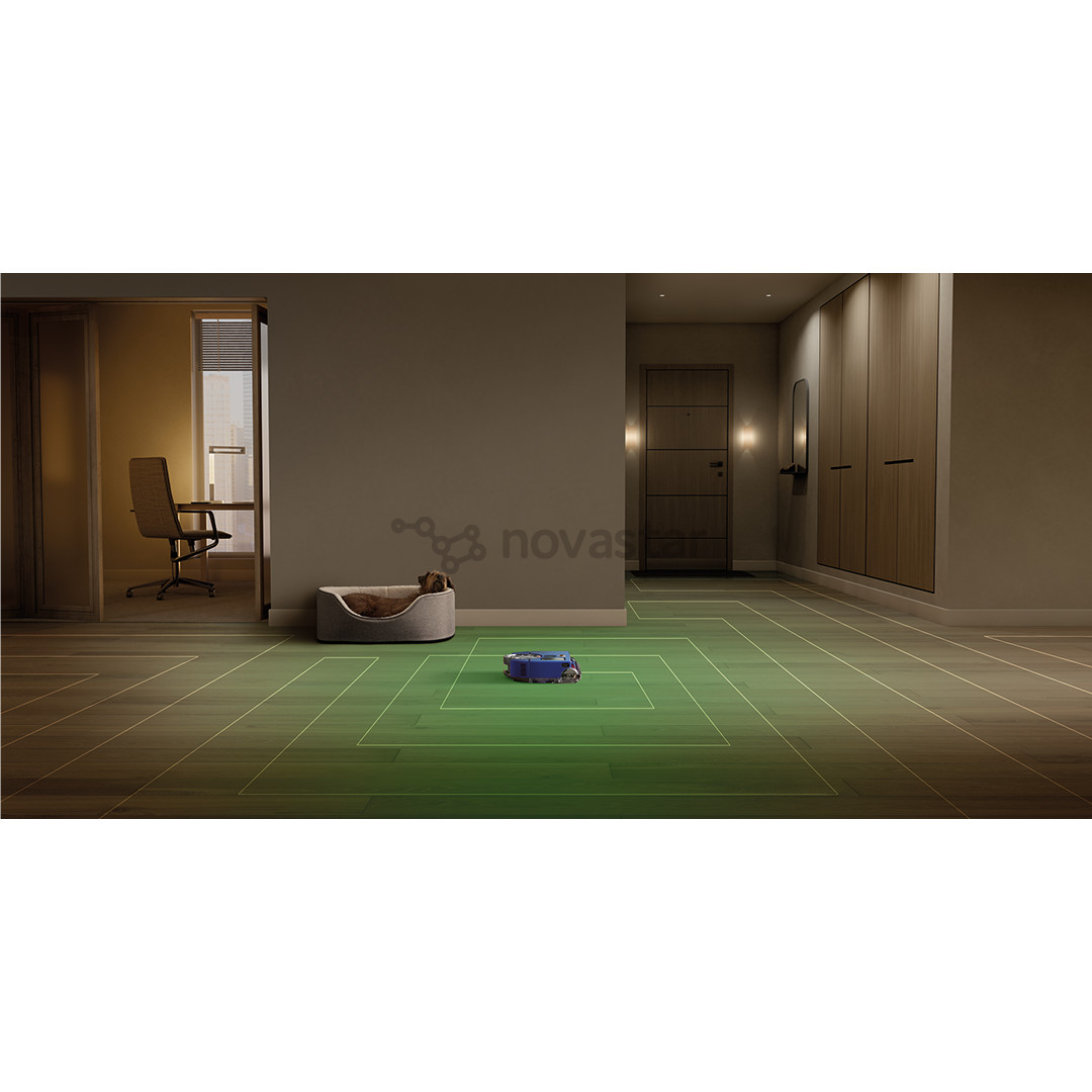 Dyson 360 Vis Nav, mėlynas/nikelio spalvos - Dulkių siurblys robotas
