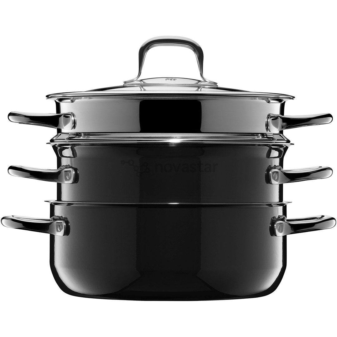 WMF Fusiontec Compact, 3 pcs, black - Cookware Set