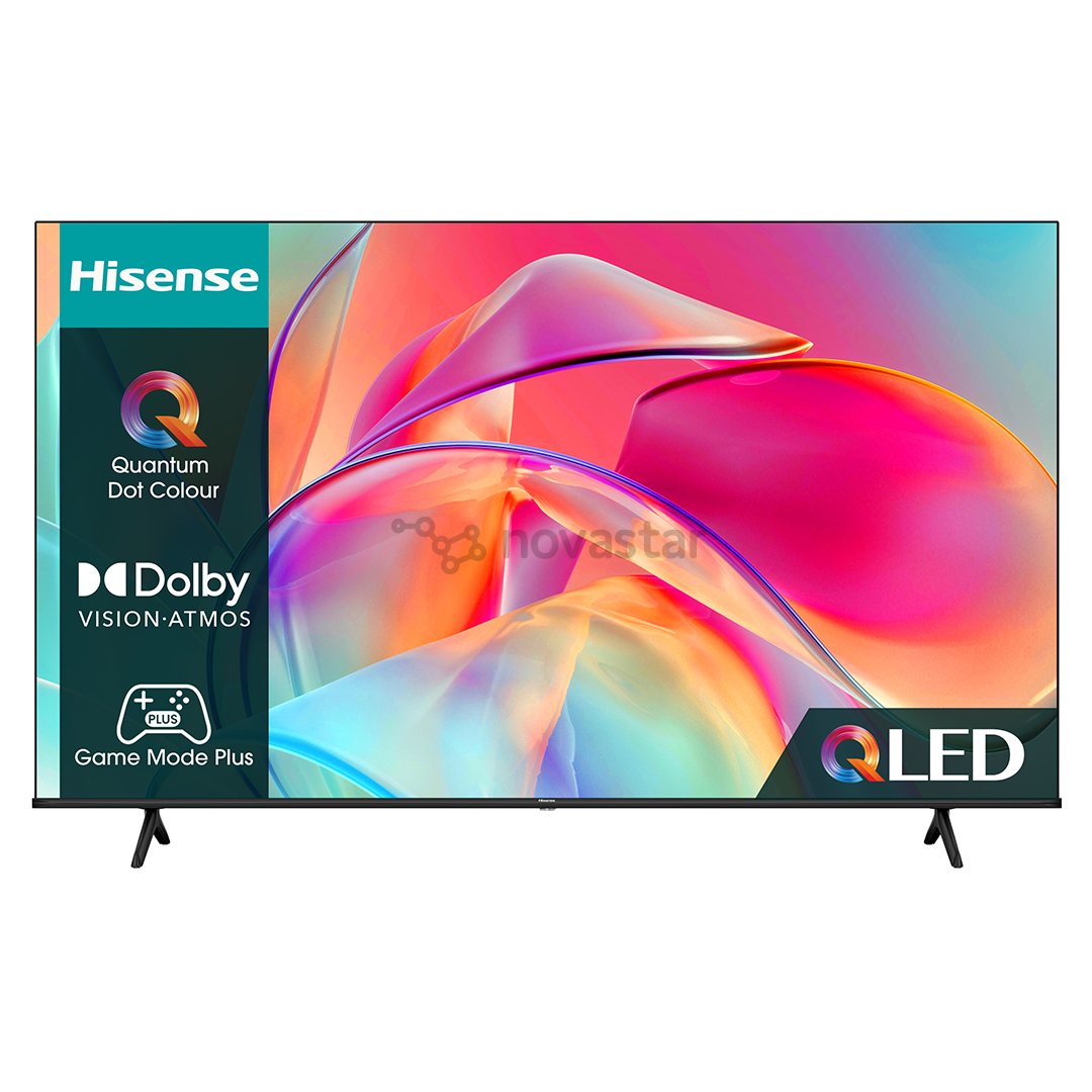 Televizorius Hisense E7KQ, 55", Ultra HD, QLED, black